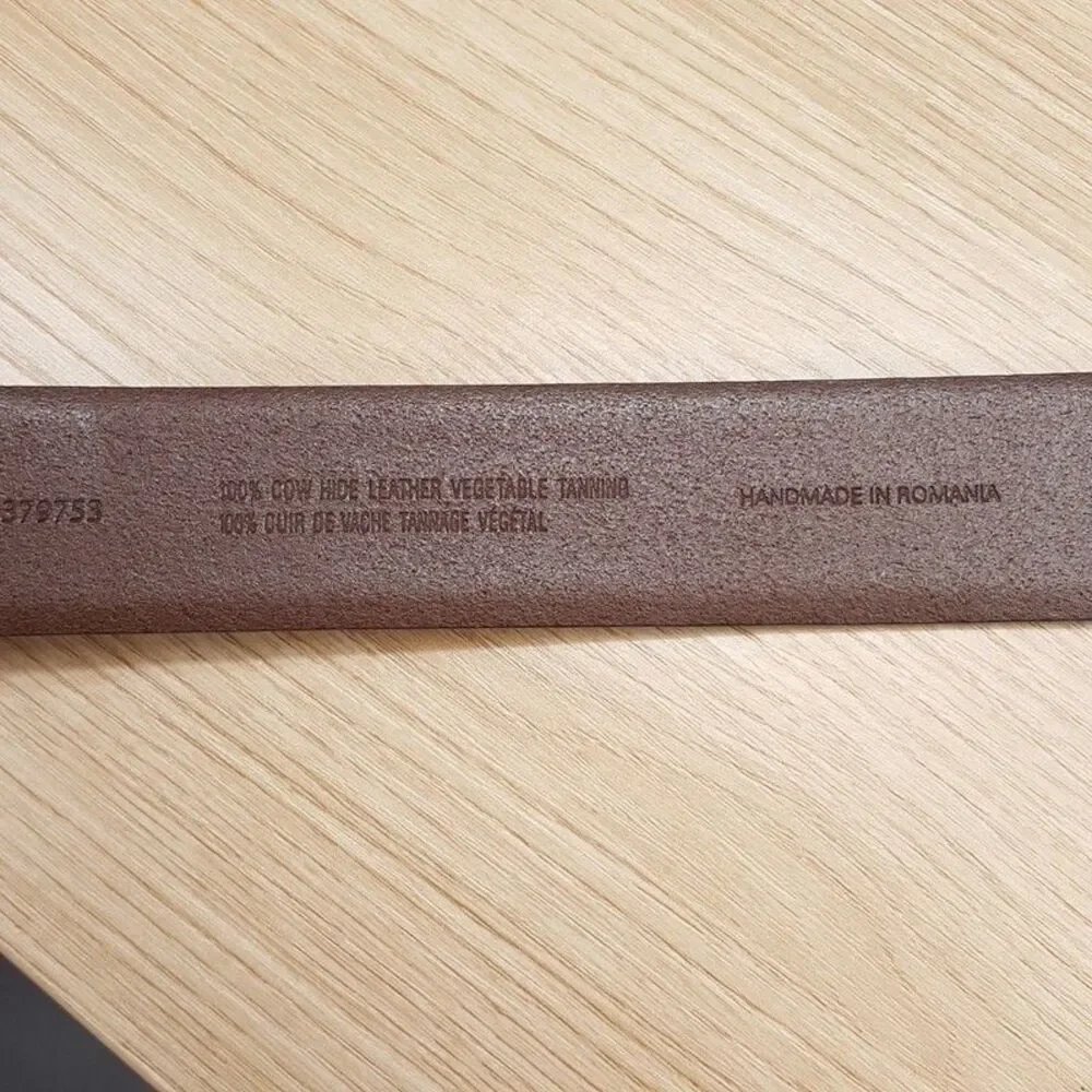 HUGO BOSS Belt Mens Size 36 Brown Leather CELIE